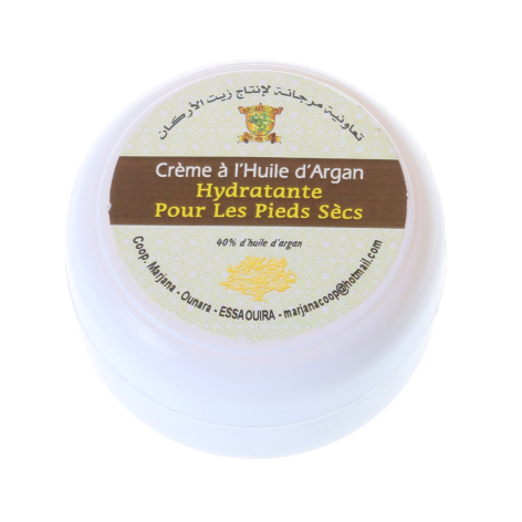 Creme à l'huile d'argan pour les pieds secs