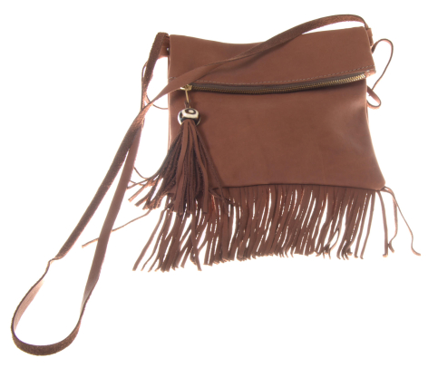 fold over tassel clutch