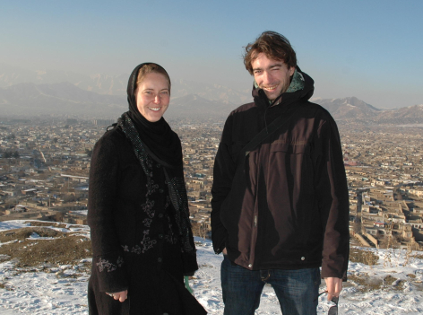 Gunda und Jean in Kabul, Afghanistan