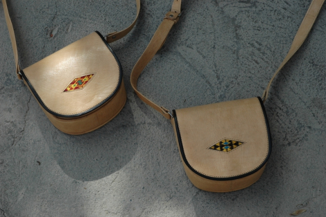 Gundara - Summer Cutie - evening shoulder bag - pure leather - from Afghanistan