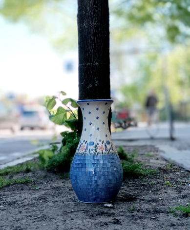big vase from Boleslawiec Poland