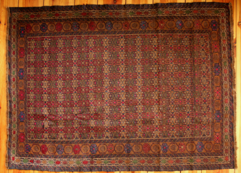 Beautiful woolen Herati rug - Gundara