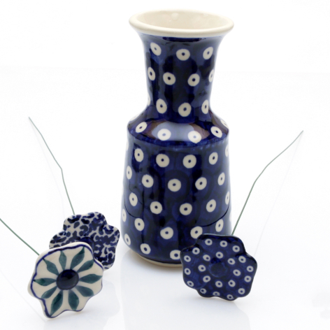 blue vase from Boleslawiec