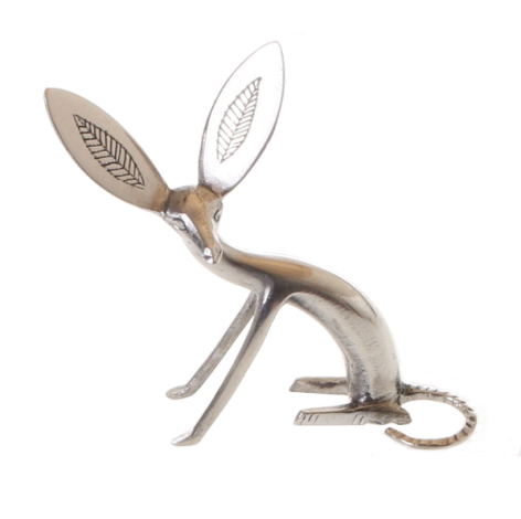 Handgemachter Wüstenfuchs aus Nickel