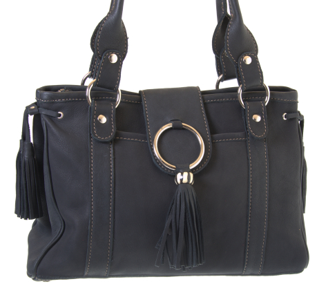 Klassische Ledertasche aus Afrika
