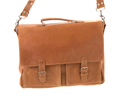 Lehrertasche Schultertasche Aktentasche Schultasche Kuhleder Hellbraun Bürotasche