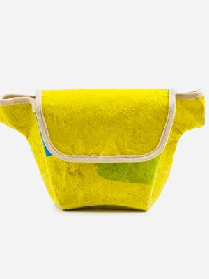 Up-fuse - upcycling fanny pack - from recycled plastic bags & organic cotton - vegan, fair, eco