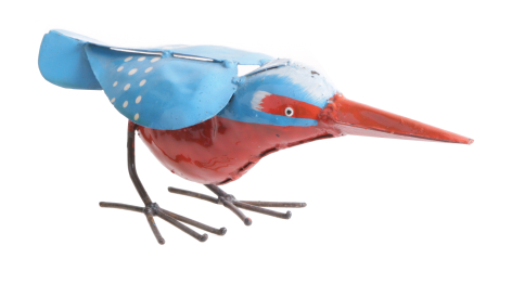 upcyling kingfisher by shona art Zimbabwe