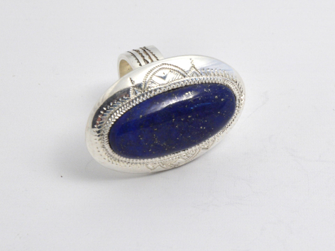 bague lapis lazuli argent
