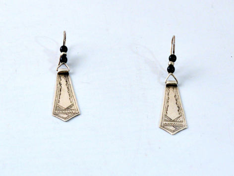 Boucles d'Oreille Taditionelles Touareg en Argent