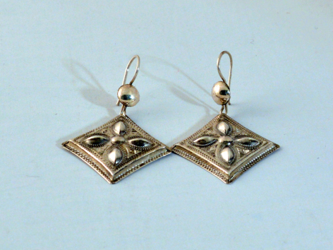 Boucles d'Oreille du Niger en Argent