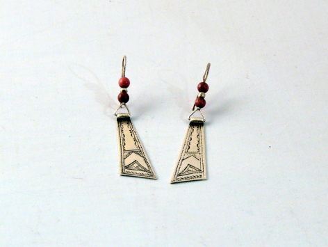 argent et perles en agate